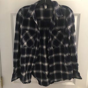 cute blue and white flannel